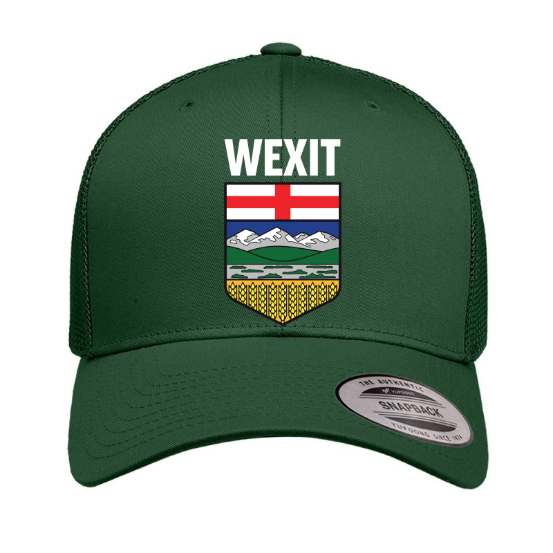 Wexit Alberta With Coat Of Arm Shield Canada Separation Movement Black Retro Trucker Cap by cm-arts | Artistshot