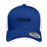 Gamer Gaming Video Game Eat Sleep Game Retro Trucker Cap | Artistshot