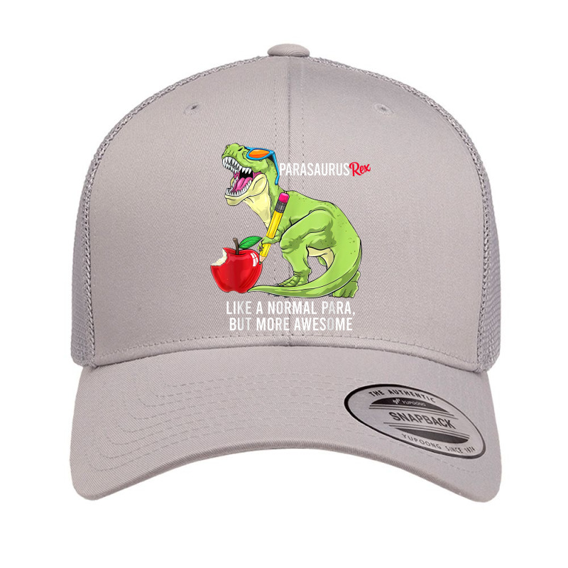 Parasaurus Rex Like A Normal Para, But More Awesome T Shirt Retro Trucker Cap | Artistshot