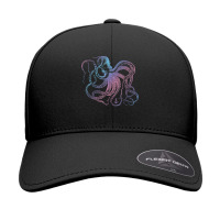 Octopus Cool Vintage Marine Biologist Ocean Sea Life 1 Seamless Cap | Artistshot