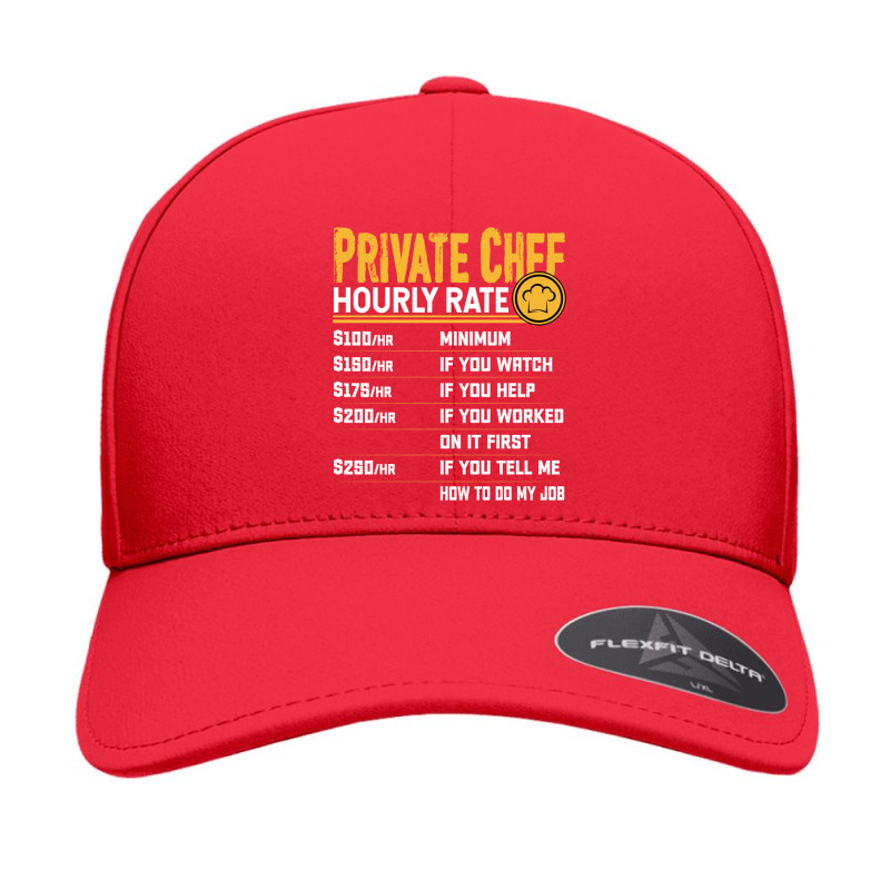 Private Chef Hourly Rate Funny Private Cook Culinary Cooking Long Slee Seamless Cap by cm-arts | Artistshot