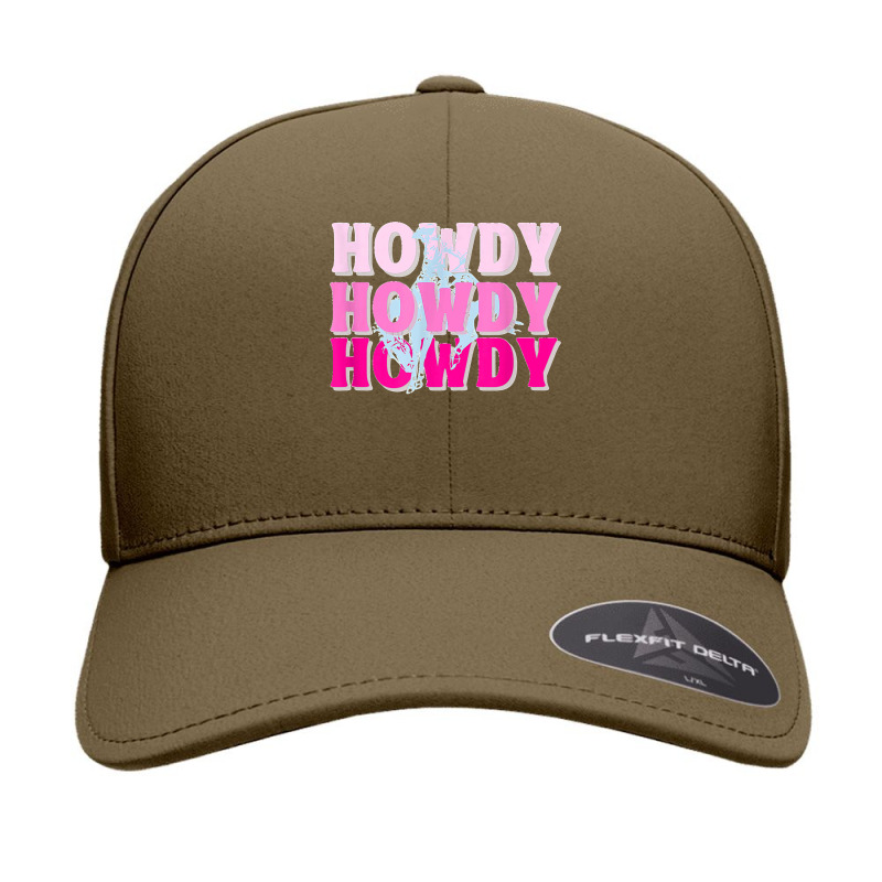 Howdy Cowgirl Vintage Horse Bucking Western Bachelorette T Seamless Cap by cm-arts | Artistshot