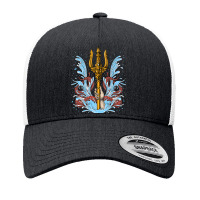 Poseidon Trident, Poseidon Trident Painting, Poseidon Trident Vintage, Yupoong Trucker Cap | Artistshot