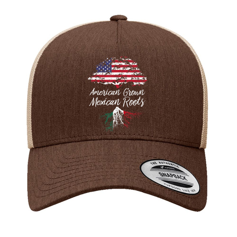 American Grown With Mexican Roots Born In Mexico Yupoong Trucker Cap by cm-arts | Artistshot