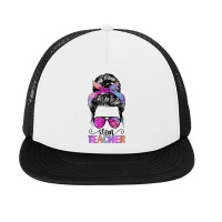 Stem Teacher Science Technology Engineering Math Foam Snapback Hat | Artistshot