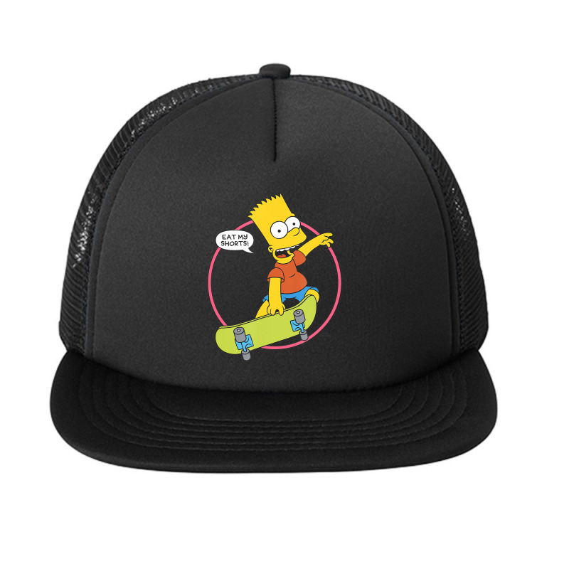 The Simpsons Bart Simpson Eat My Shorts Foam Snapback hat by Gibbons Washburn | Artistshot