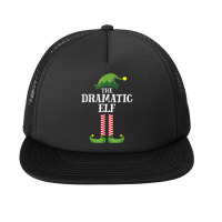 Dramatic Elf Matching Family Group Christmas Party Pajama Foam Snapback Hat | Artistshot