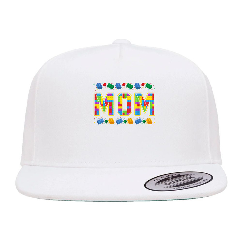 Mom Brick Builder Funny Blocks Master Builder 5 Panel Snapback Cap | Artistshot