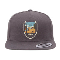 Washington Olympic National Park Retro Vintage Design Gift 5 Panel Snapback Cap | Artistshot