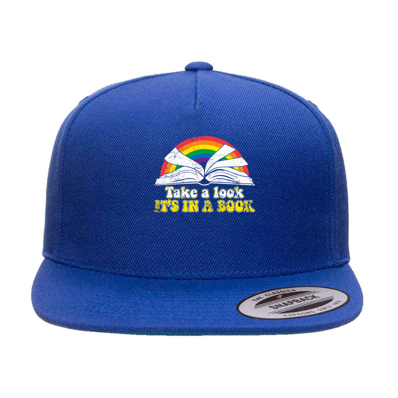 Love Reading Love Rainbows Gift Retro Rainbow 5 panel snapback cap by cm-arts | Artistshot