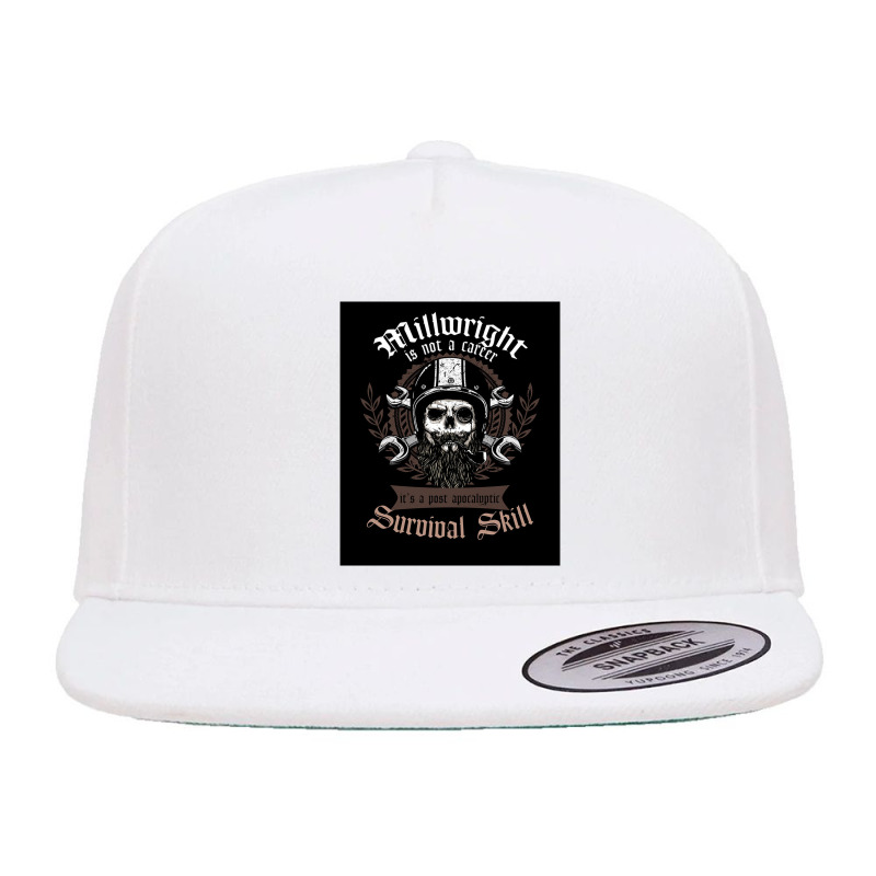 Awesome Is Not A Career Its A Post Apocalyptic Survival Ski 5 Panel Snapback Cap | Artistshot