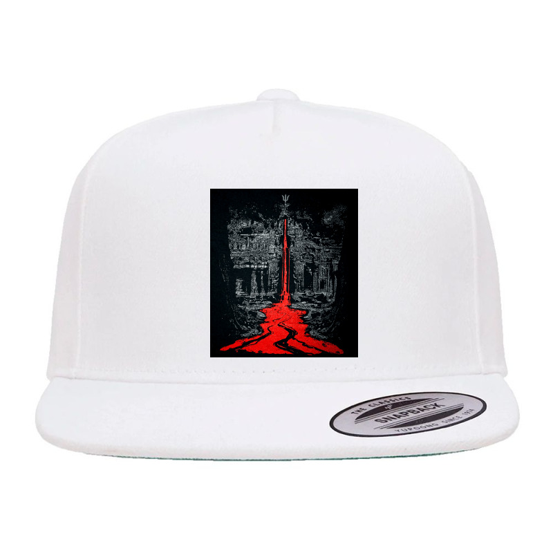 Temple Of The Bleeding Trident, Shiva, Trishul, Temple Of The Bleeding 5 Panel Snapback Cap | Artistshot