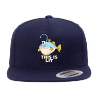 This Is Lit Angler Fish Monster Fishing Fisherman Anglerfish 5 Panel Snapback Cap | Artistshot