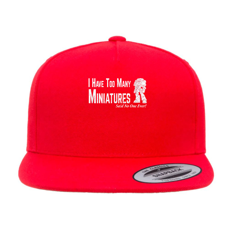 Wargaming Too Many Miniature Funny Wargamer Gift T Shirt 5 panel snapback cap by cm-arts | Artistshot