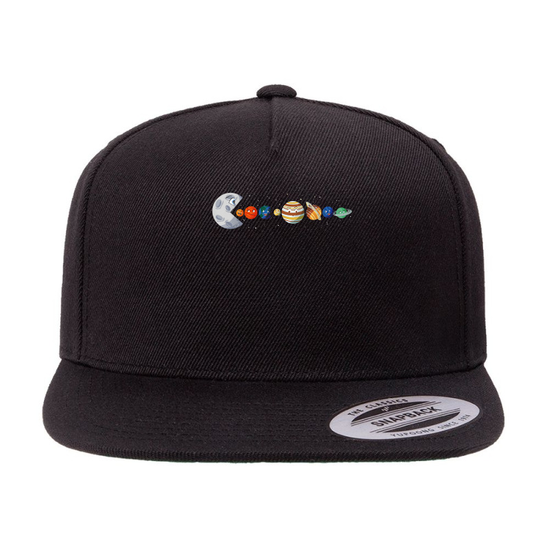 Solarsystem Planets Astrology Science Moon T Shirt 5 panel snapback cap by cm-arts | Artistshot