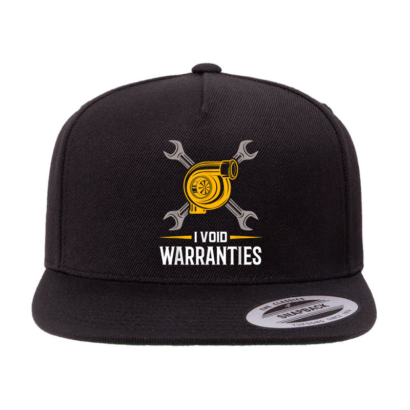 I Void Warranties Car Mechanic Auto Repair Gift 5 panel snapback cap by GuadalupeRosemarie | Artistshot