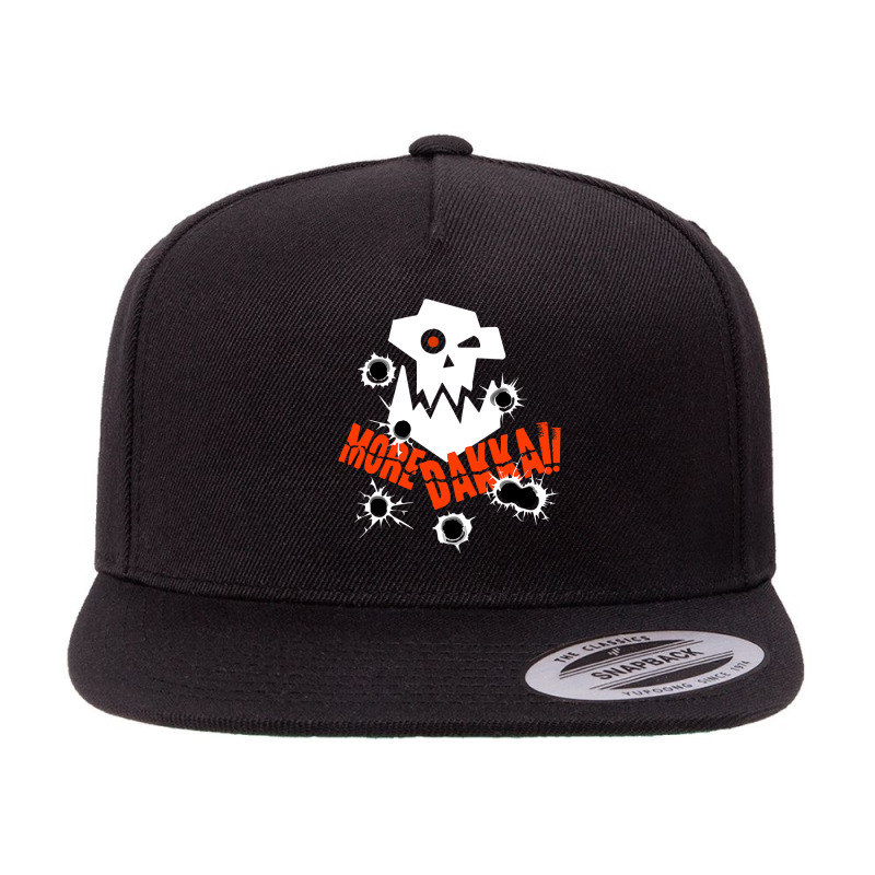 More Dakka Ork Miniature Tabletop Wargaming Waagh 5 panel snapback cap by new121 | Artistshot