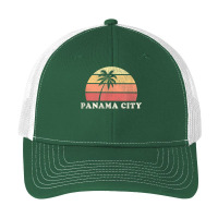 Panama City Beach Fl Vintage 70s Retro Throwback Design Pa Trucker Cap | Artistshot