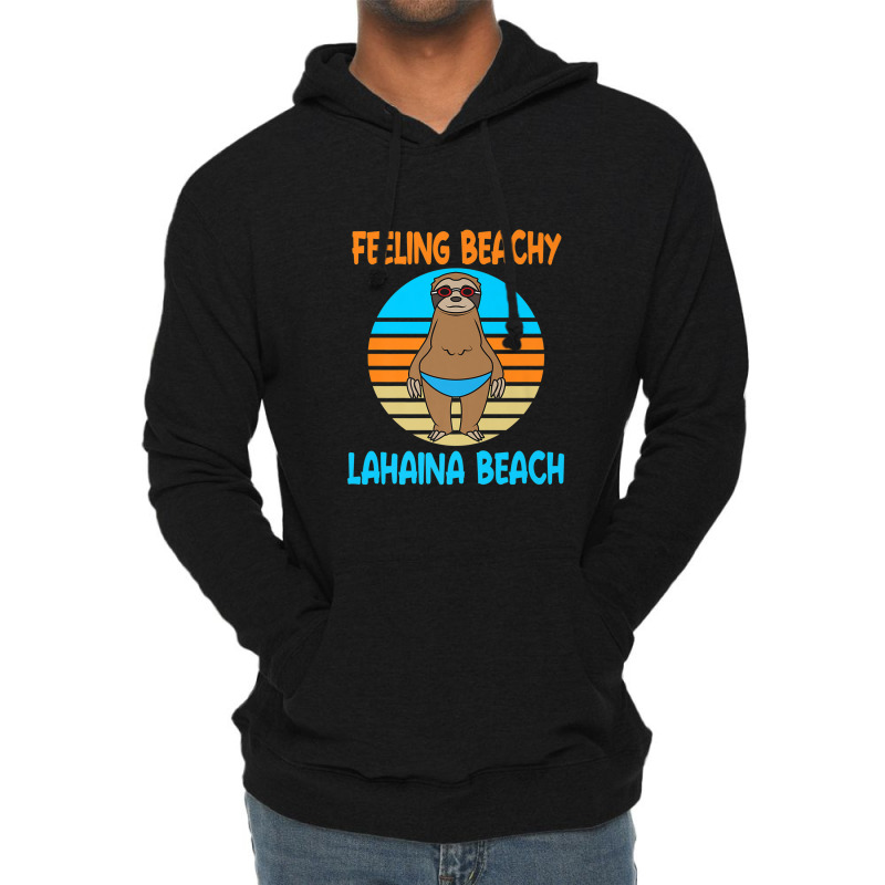 Funny Lahaina Beach Vacation   Fun Sloth Premium Lightweight Hoodie | Artistshot