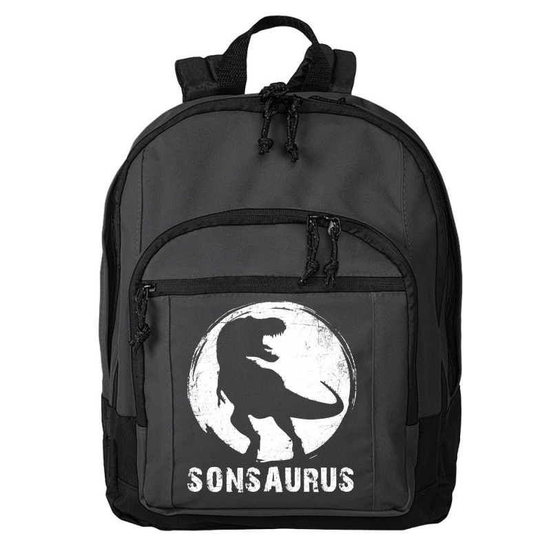 Sonsaurus T  Shirt Sonsaurus T Rex Dinosaur T  Shirt Basic Backpack | Artistshot