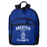 Master Of The Campfire, Camping Scout Gift Basic Backpack | Artistshot