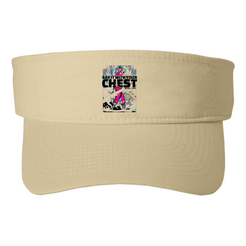 Say It With Your Chest Fashion Visor by Ha Thu | Artistshot