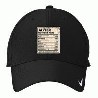 Javier Nutrition Facts Funny Name Humor Nickname T Shirt Nike Dri-fit Cap | Artistshot