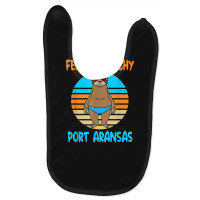 Funny Port Aransas Vacation   Fun Sloth Baby Bibs | Artistshot