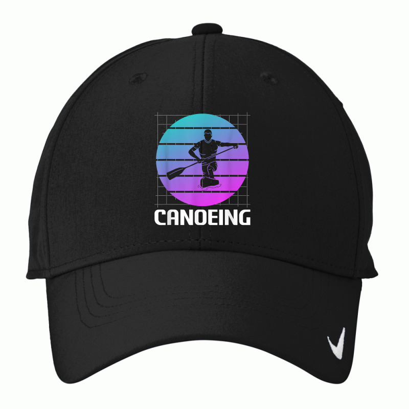 Retro Vintage Classic Canoeing Canoe Canoeist T Shirt Nike Dri-fit Cap | Artistshot