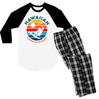 Hawaiian Islands Lanai And Niihau Men's 3/4 Sleeve Pajama Set | Artistshot