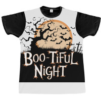 Boo Tiful Night. Halloween Graphic T-shirt | Artistshot