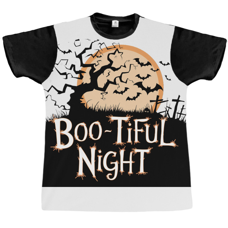 Boo Tiful Night. Halloween Graphic T-shirt | Artistshot