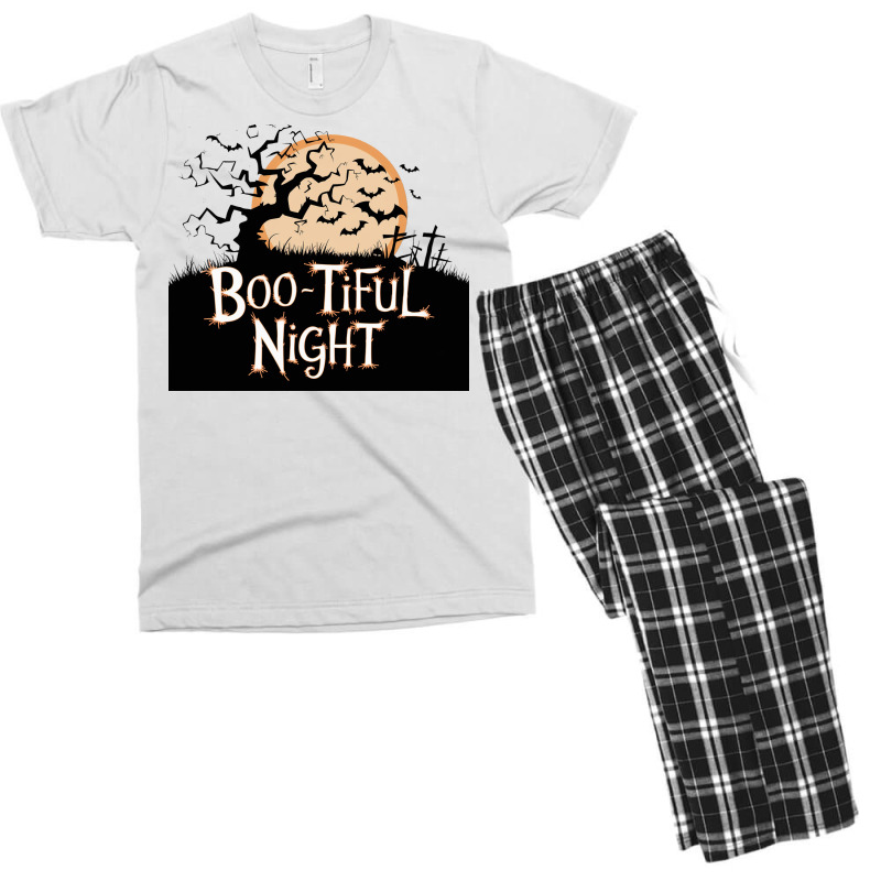 Boo Tiful Night. Halloween Men's T-shirt Pajama Set | Artistshot