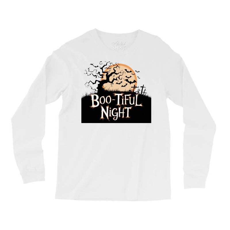 Boo Tiful Night. Halloween Long Sleeve Shirts | Artistshot