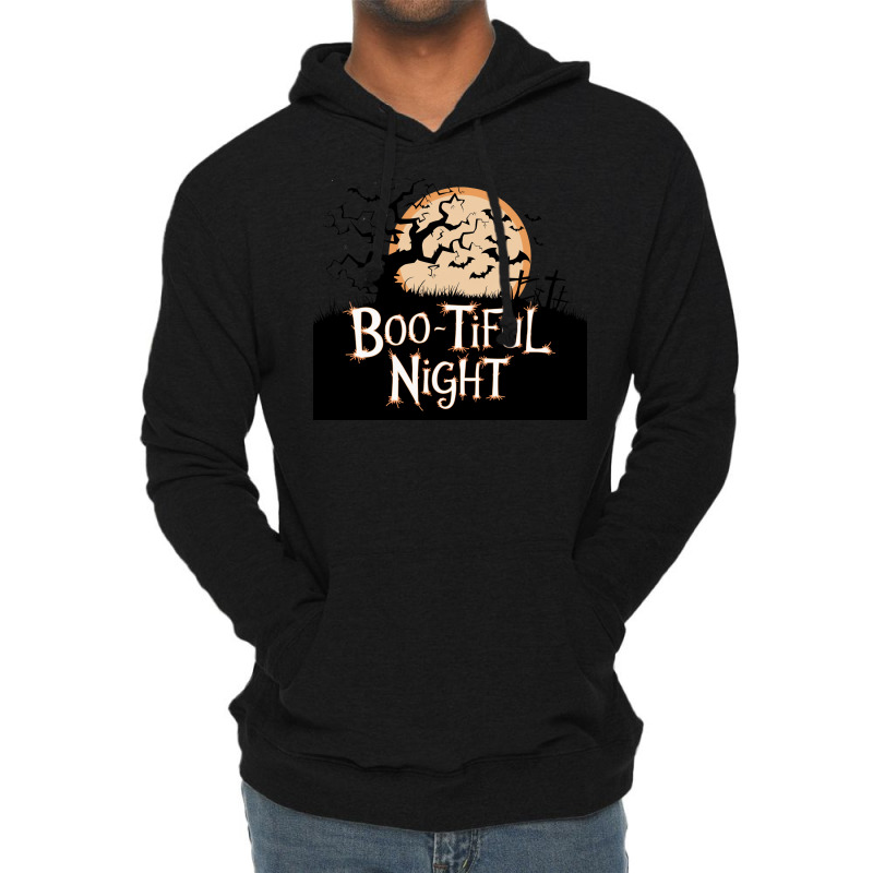 Boo Tiful Night. Halloween Lightweight Hoodie | Artistshot