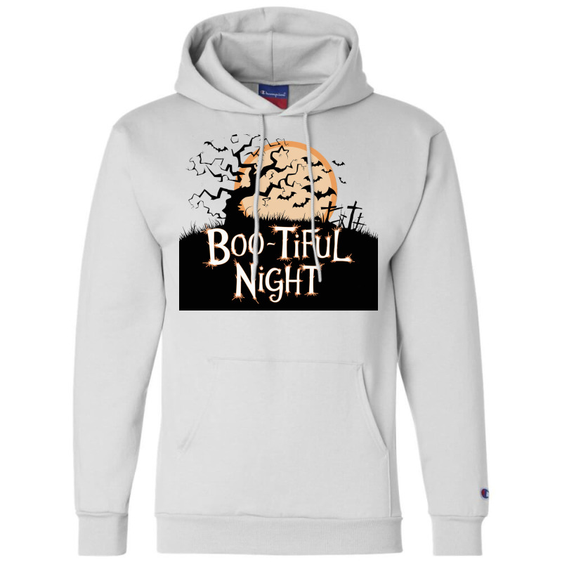 Boo Tiful Night. Halloween Champion Hoodie | Artistshot