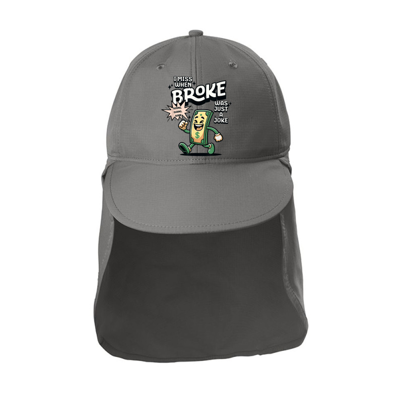 I Miss When Broke Was Just A Joke Money Economy Sun Shade Cap | Artistshot