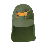 Pun Sausage Dog Sun Shade Cap | Artistshot