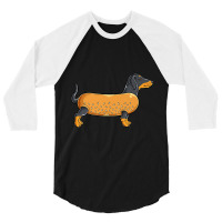 Pun Sausage Dog 3/4 Sleeve Shirt | Artistshot