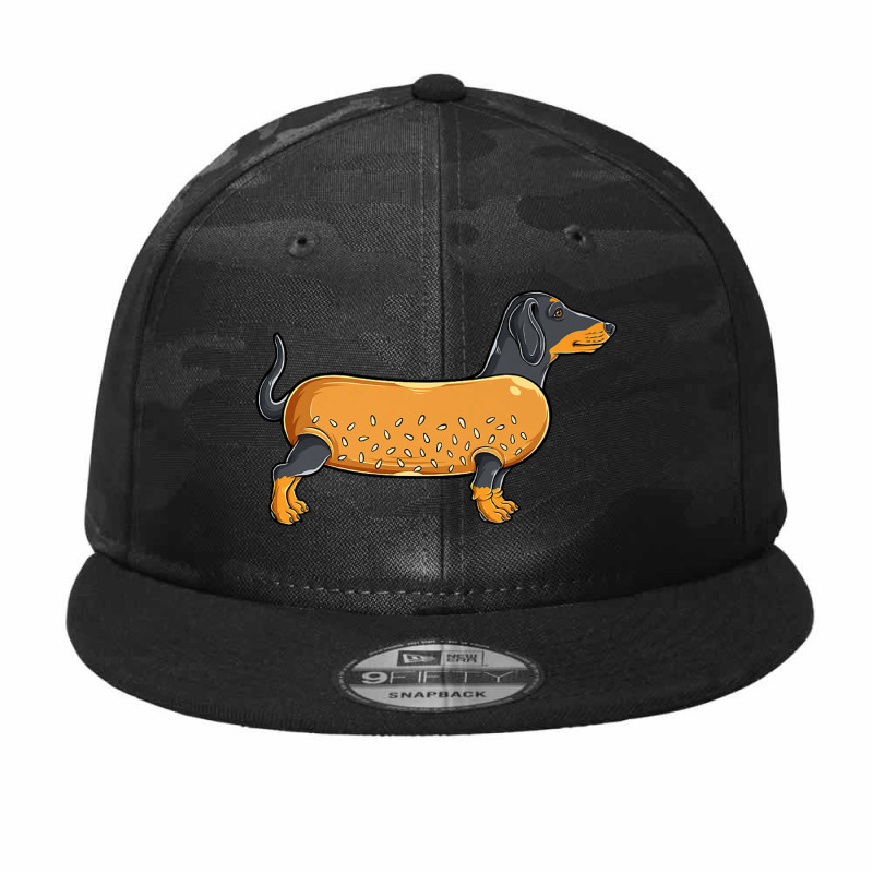 Pun Sausage Dog Camo Snapback by Teresa Simmons | Artistshot