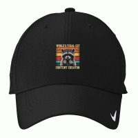 World's Feral Est Content Creator Funny Raccoon Nike Dri-fit Cap | Artistshot