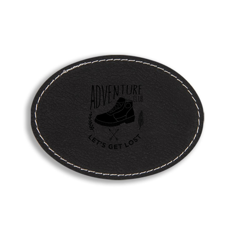 Adventure Club, Let's Get Lost, Usa Oval Leatherette Patch | Artistshot