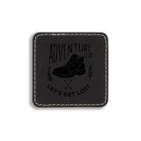 Adventure Club, Let's Get Lost, Usa Square Leatherette Patch | Artistshot