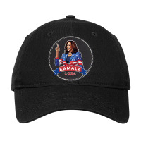 Kamala Adjustable Cap - Leatherette Patch | Artistshot