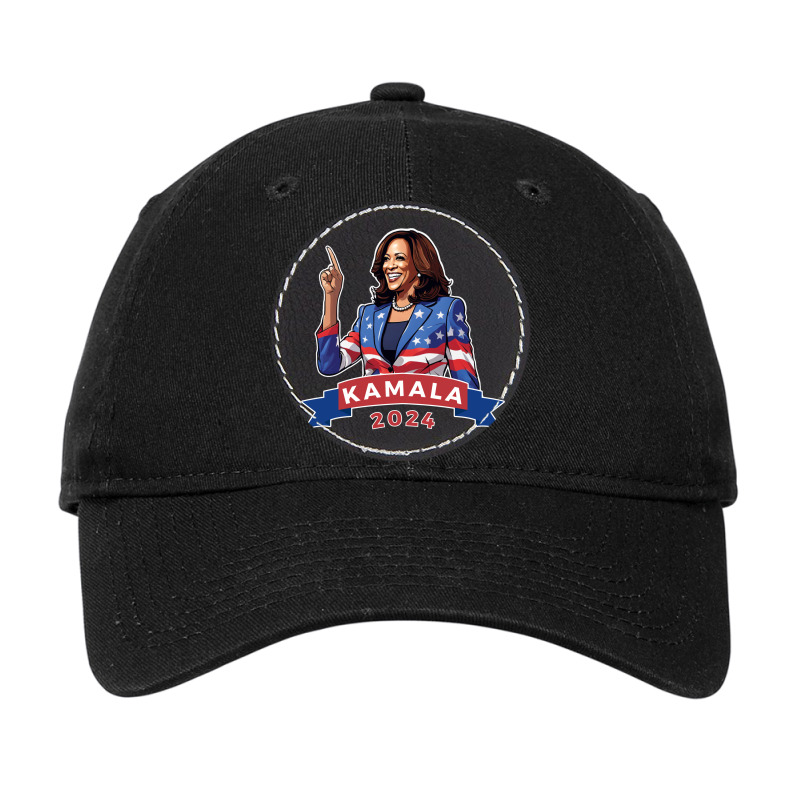 Kamala Adjustable Cap - Leatherette Patch | Artistshot