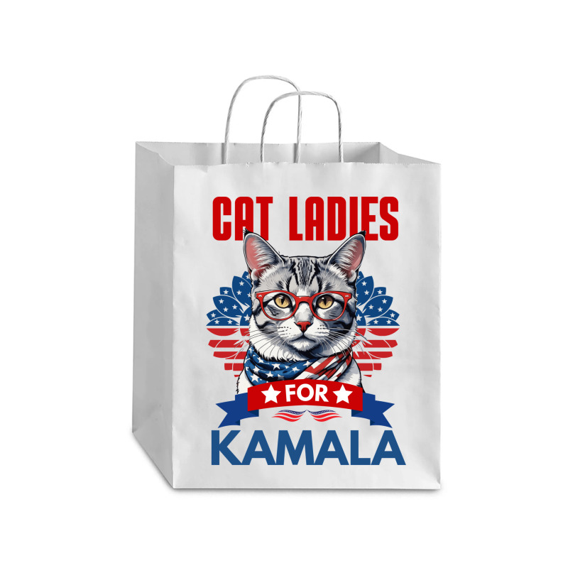 Cat Ladies For Kamala 2024 Debie Paper Bag - 10 X 5 X 13 | Artistshot