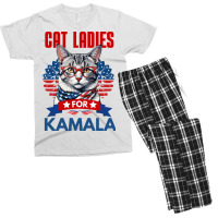 Cat Ladies For Kamala 2024 Men's T-shirt Pajama Set | Artistshot