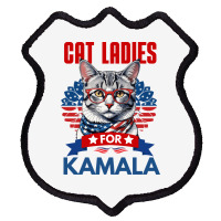 Cat Ladies For Kamala 2024 Shield Patch | Artistshot