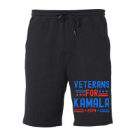 Veterans For Kamala Fleece Short | Artistshot