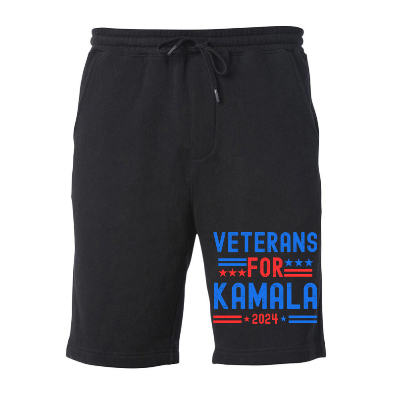 Veterans For Kamala Fleece Short | Artistshot